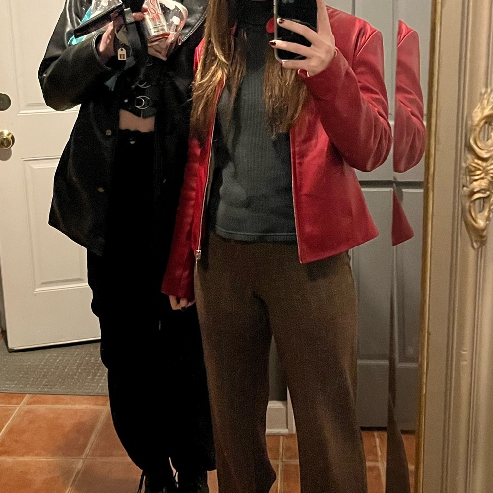 Red Leather Jacket - Picture 4 of 4